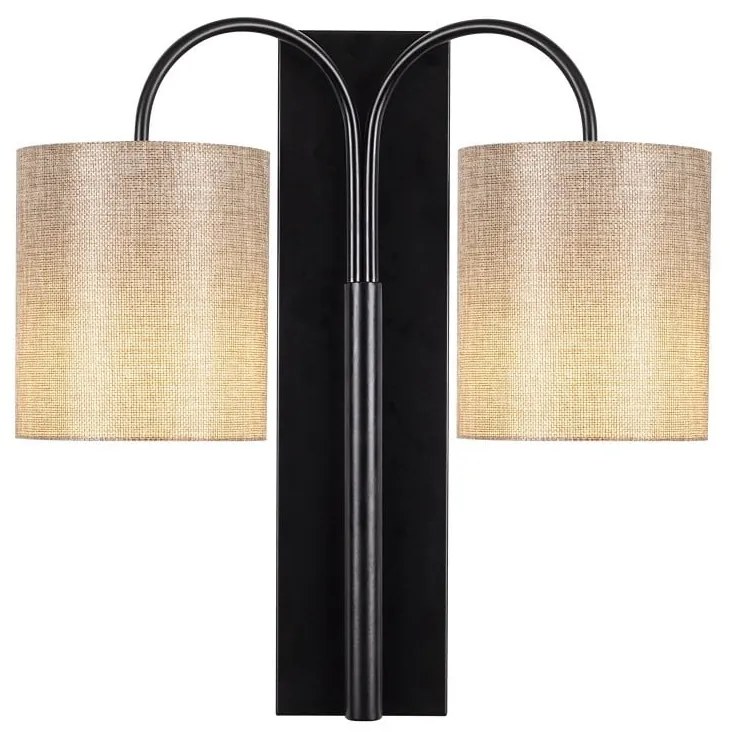 Черна метална стенна лампа Opviq lights Aristo - Opviq lights