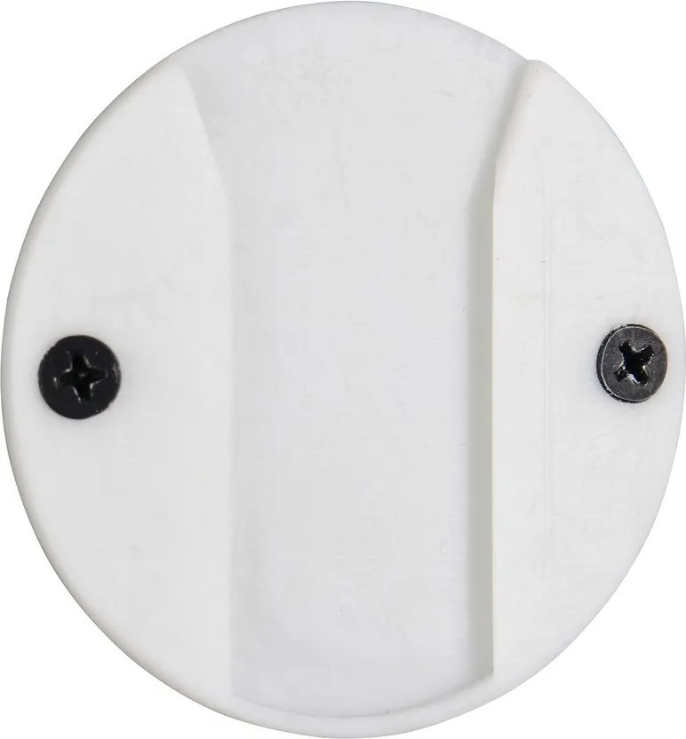 Бяла стъклена LED стенна лампа с USB ø 15,5 cm Earl – Reality