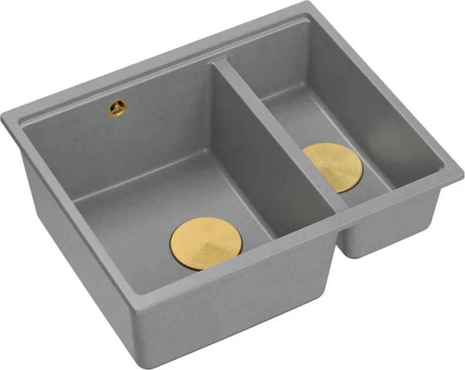 гранитна мивка Logan 150 Grey Metallic