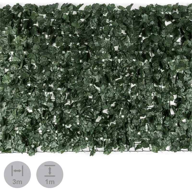 Blumfeldt FENCY DARK IVY осигуряваща уединение защитна преграда срещу вятъра 300 X 100 CM бръшлян тъмно зелена