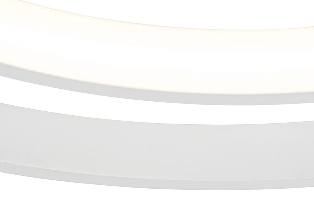 Вентилатор за таван бял 46.5cm вкл. LED с дистанционно управление - Kees