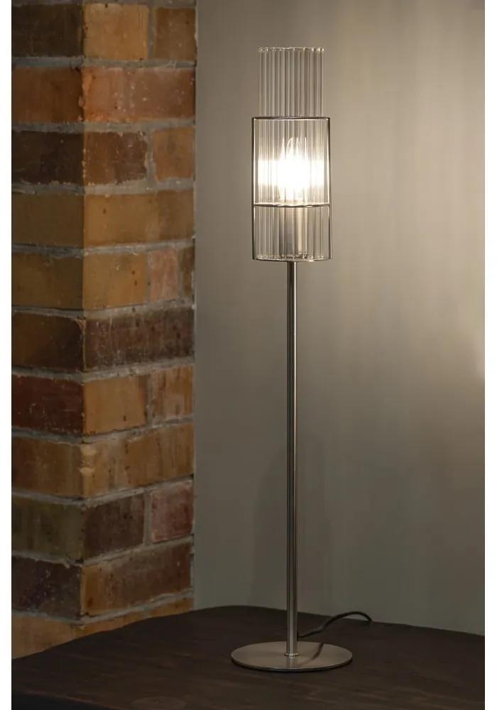 Настолна лампа в сребристо (височина 65 cm) Tubo - Markslöjd