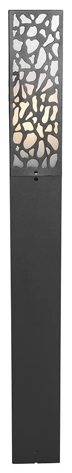 Модерен външен стълб черен 90 см IP44 - Nicole