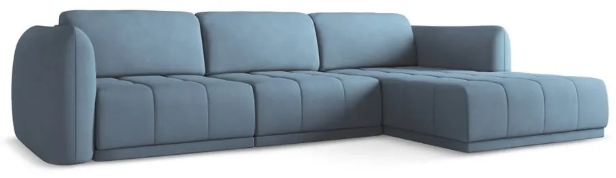 Светлосин ъглов диван (десен ъгъл) Hoku – Makamii