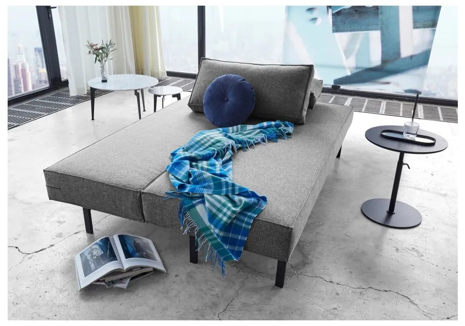 Сив разтегателен диван Twist Charcoal Sly - Innovation