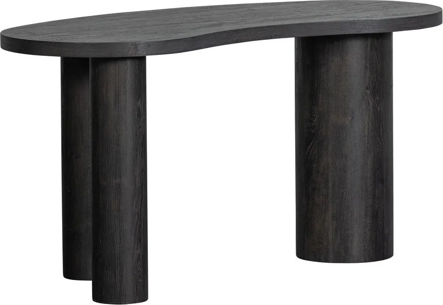 Тъмнокафява конзолна маса от декор от бор 70x150 cm Maan – WOOOD