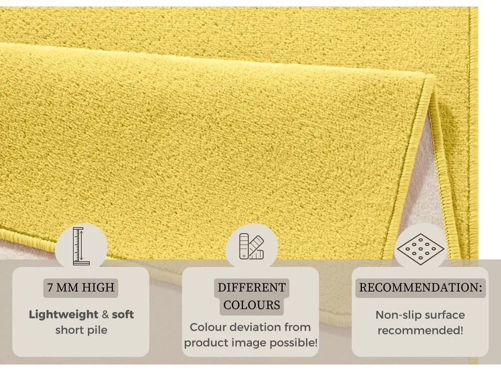 Жълт килим 160x240 cm Fancy – Hanse Home