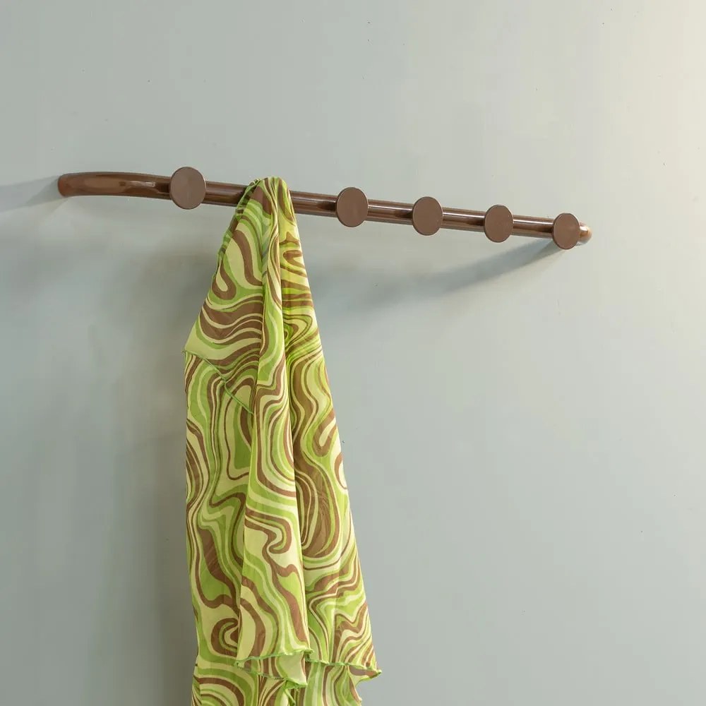 Тъмнокафява метална стенна закачалка 75 cm Retro – Spinder Design