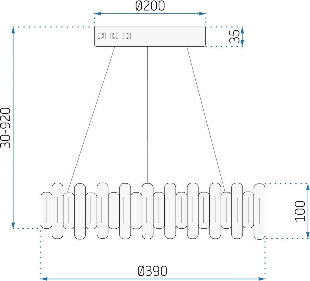 Кристален пендел LED APP1041-CP