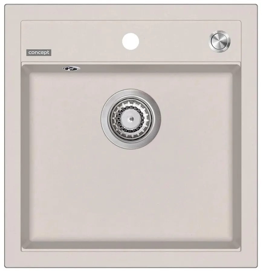Concept DG00C50BE - Кухненска мивка CUBIS 49x51 см, гранитна, бежова