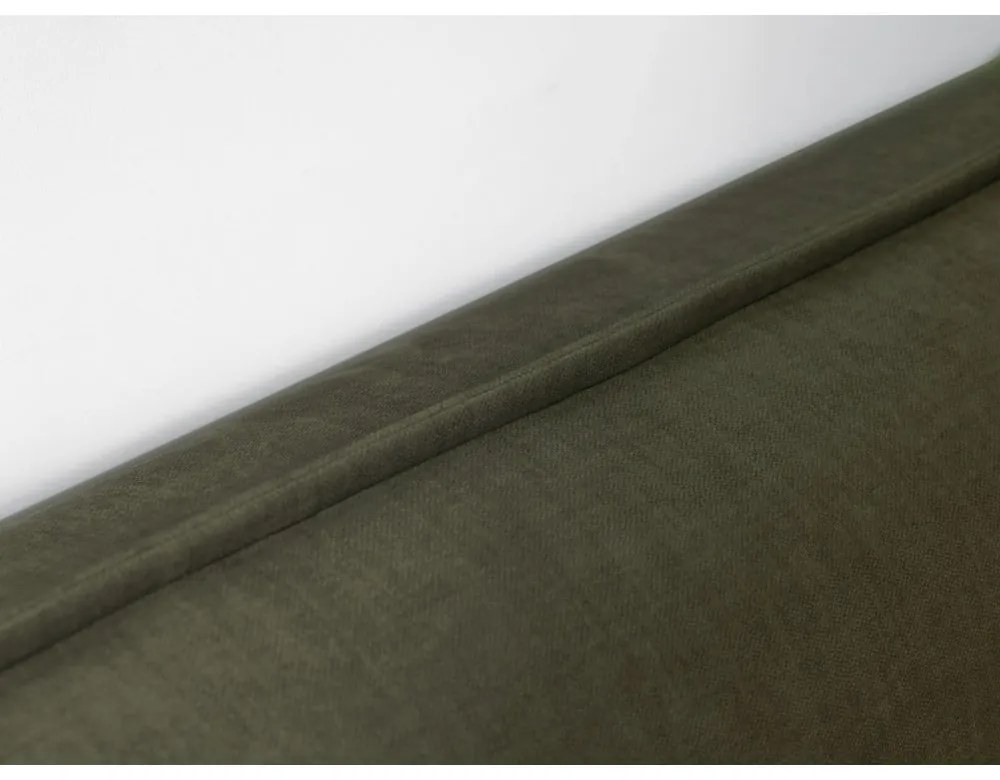 Тъмнозелено двойно легло 180x200 cm тапицирано с място за съхранение с включена подматрачна рамка Jade – Bobochic Paris