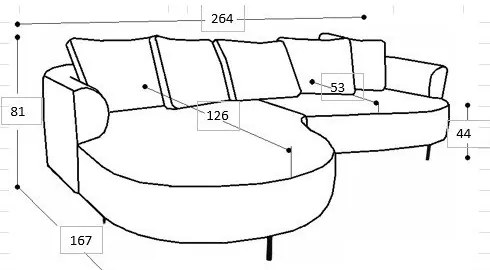 Бежов ъглов диван (десен ъгъл) Vitoria – Scandic