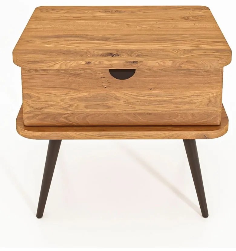 Нощно шкафче от дъбова дървесина в естествен цвят Kula - The Beds