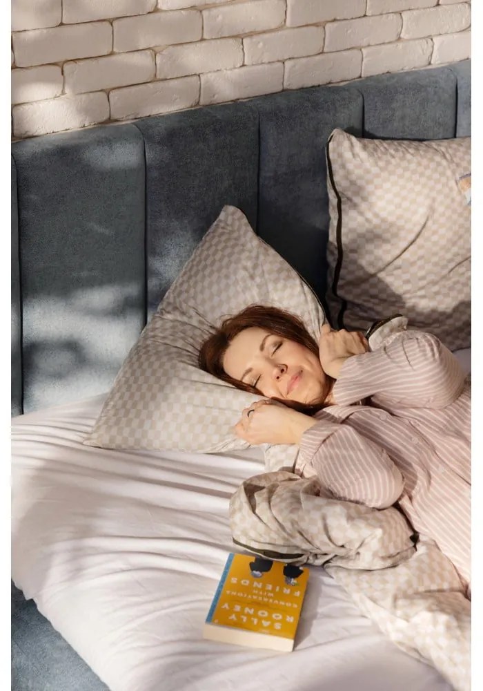 Синьо боксспринг легло 180x200 cm Olia Bold Line – Bonami Selection