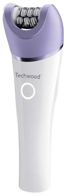Епилатор Techwood TCO-6007, 2 скорости, LED светлина, Автономност 2 часа, USB-C, IPX7, Бял/Лилав