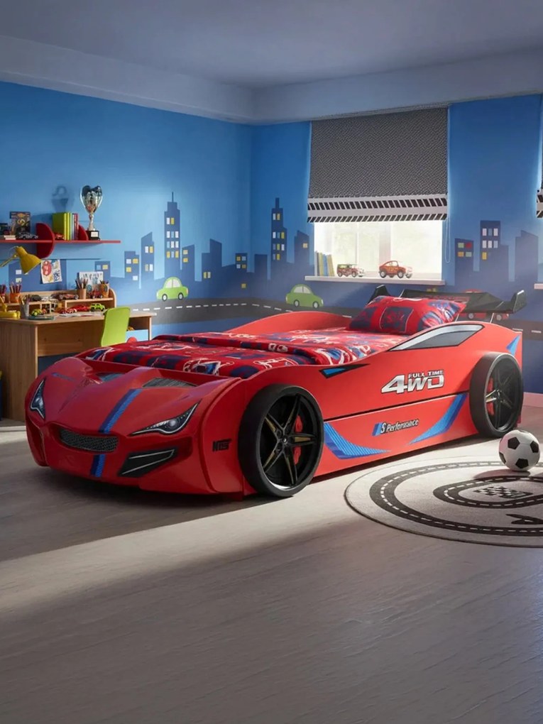 Детско легло кола Turbo GT Duo-червен