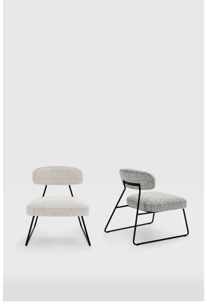 Бяло-бежово кресло Elon – Marckeric