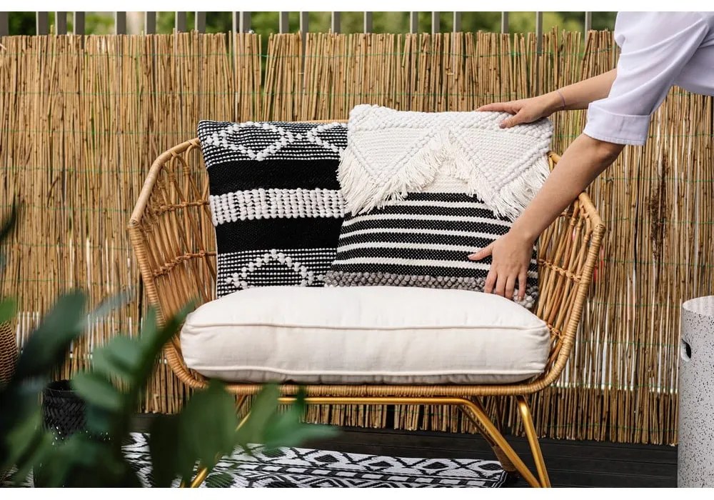 Възглавница за открито от рециклирана пластмаса Lagos, 45 x 45 cm - Green Decore