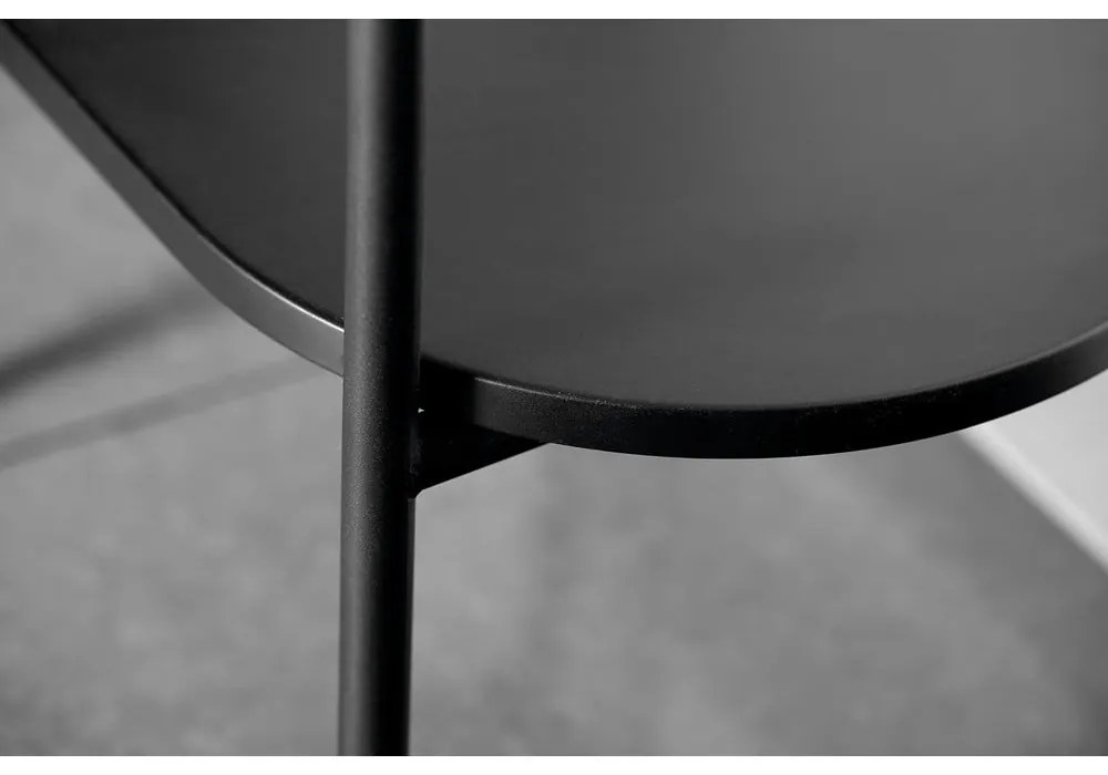 Черна метална стойка за умивалник 40x82 cm Puno – Sapho