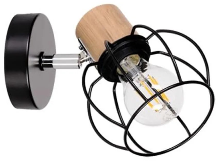 Spot-Light 26114104 - Спот аплик PHIPHI 1xE27/60W/230V дъб