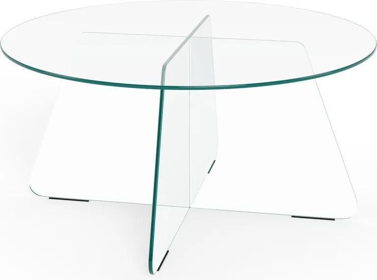 Стъклена кръгла масичка за кафе ø 80 cm Samos – Actona