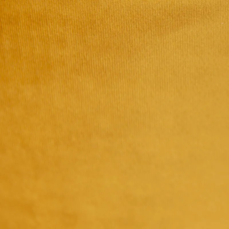 Кадифен абажур жълт 35/35/20 със златист интериор