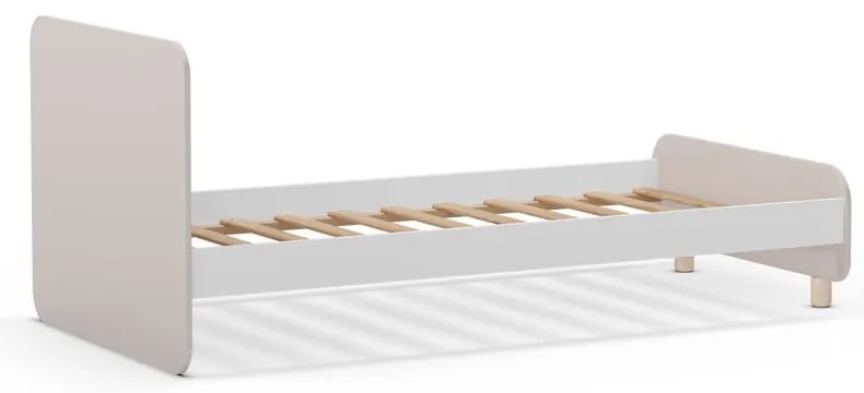 Кремаво детско легло от масивен бор 90x190 cm Nora – Marckeric
