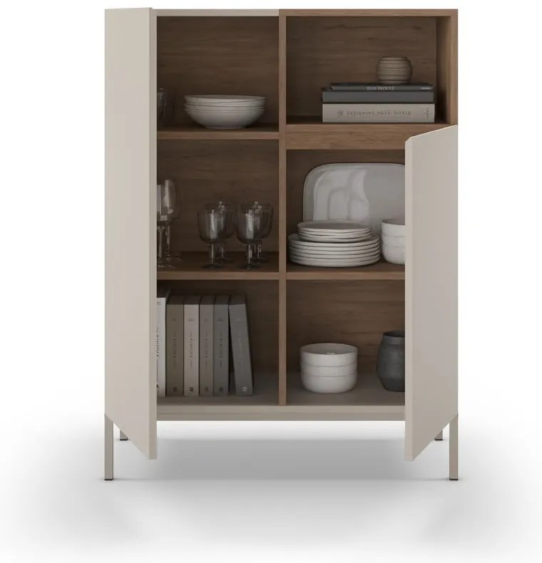 Кремаво шкафче 90x120 cm Cailin – Marckeric