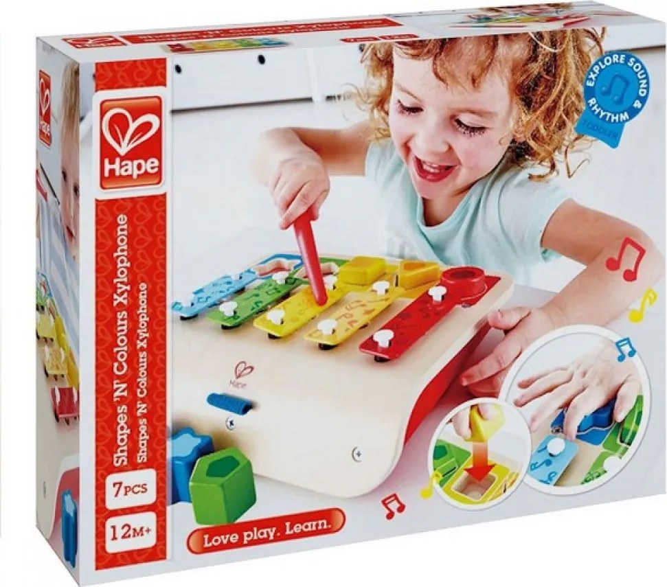 Hape - Комплект ксилофон и сортер