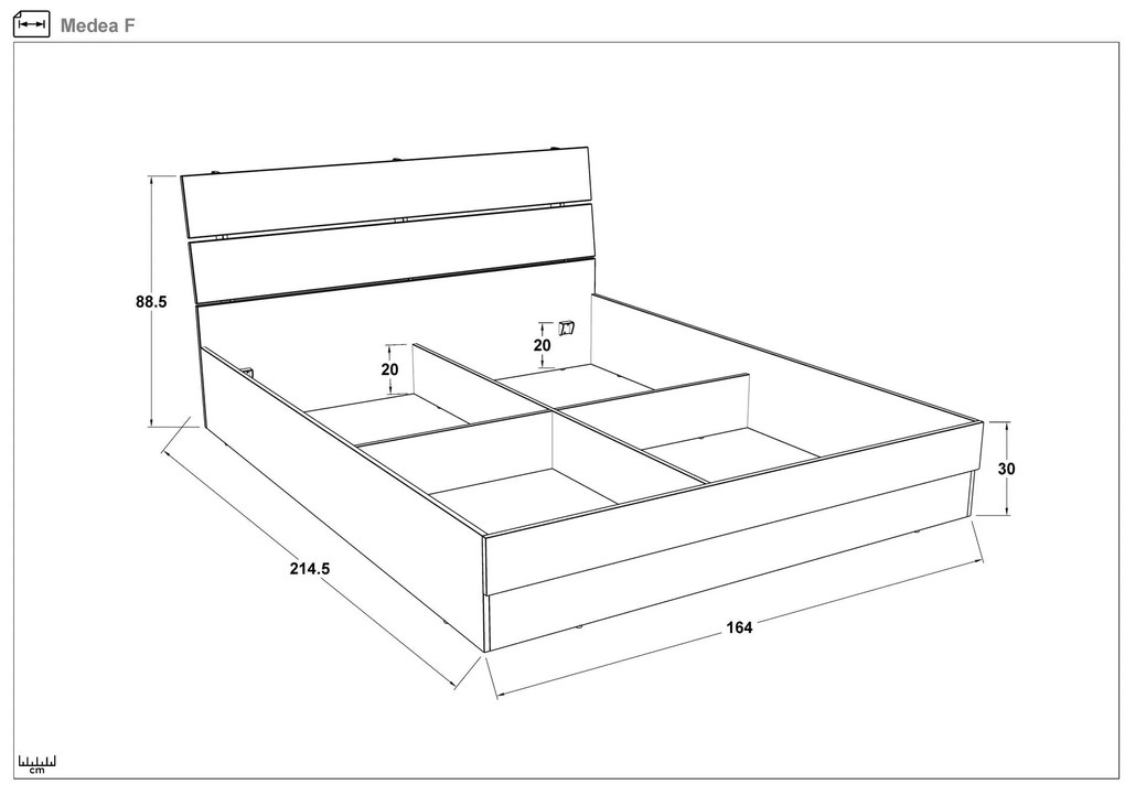 Спалня 160/200 Медея + матрак