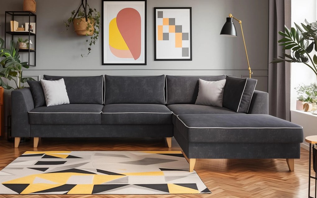 Разтегателен ъглов диван Болоня