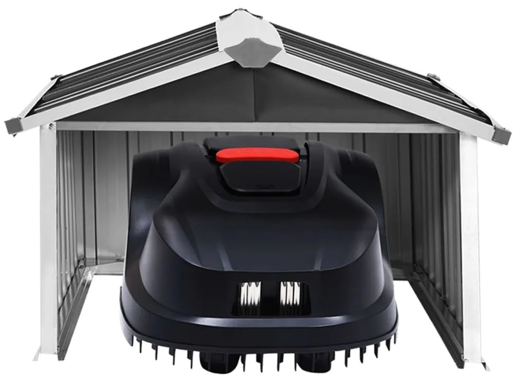 Навес за косачка робот 92x97x63 см поцинкована стомана антрацит