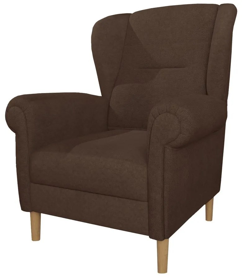 Тъмнокафяво кресло крило Swan – Ropez