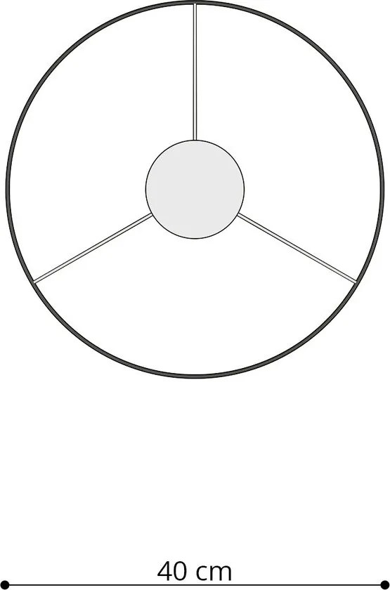 Бял детски полилей с пластмасов абажур ø 40 cm Puss – Sollux