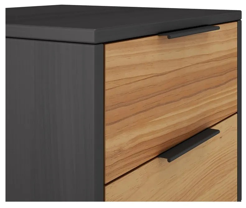 Нощно шкафче от борова дървесина в естествен цвят Lavis - Marckeric