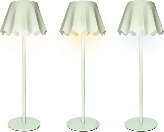 Светлозелена метална LED затъмняваща се настолна лампа (височина 36 cm) – Brandani