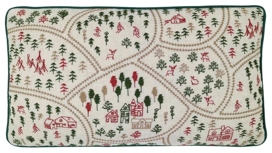 Декоративна възглавница със смес от лен 30x50 cm Ski Village – Catherine Lansfield