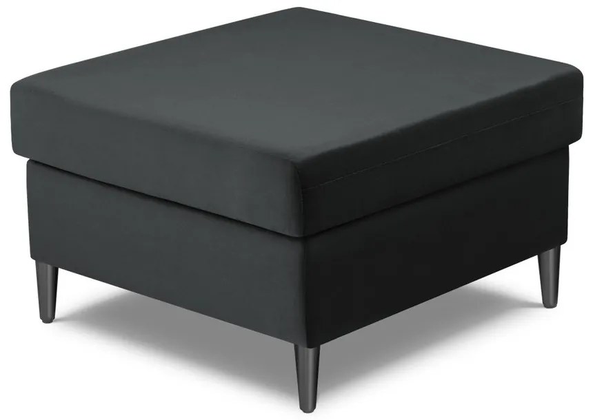 Тъмносива кадифена табуретка Kyoto – Cosmopolitan Design