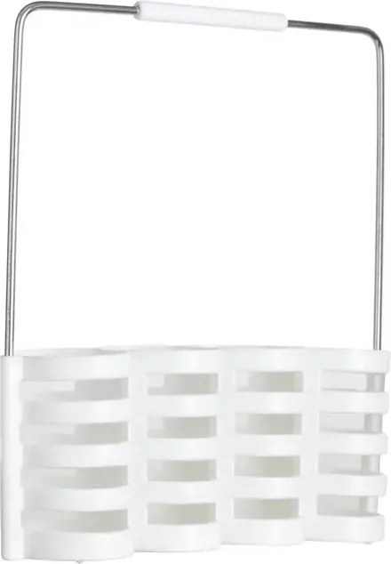 Комплект прибори Secret de Gourmet Géo, Бял, Със стойка, 24 части