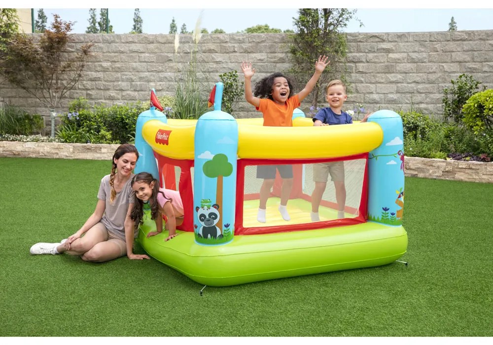 Bestway Fisher Price Надуваем батут за скачане
