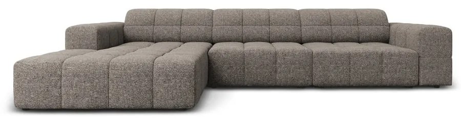 Тъмносив ъглов диван (ляв ъгъл) Chicago – Cosmopolitan Design