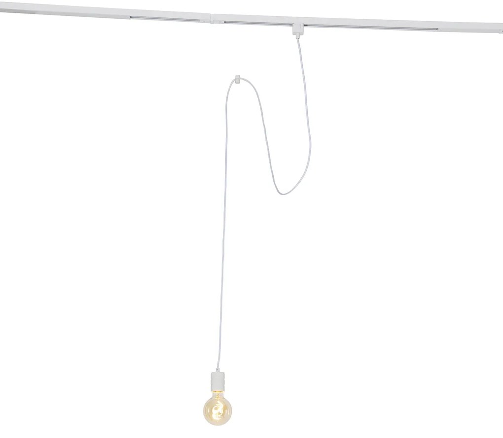 Висяща лампа с релсова окачване бяла - Cavalux