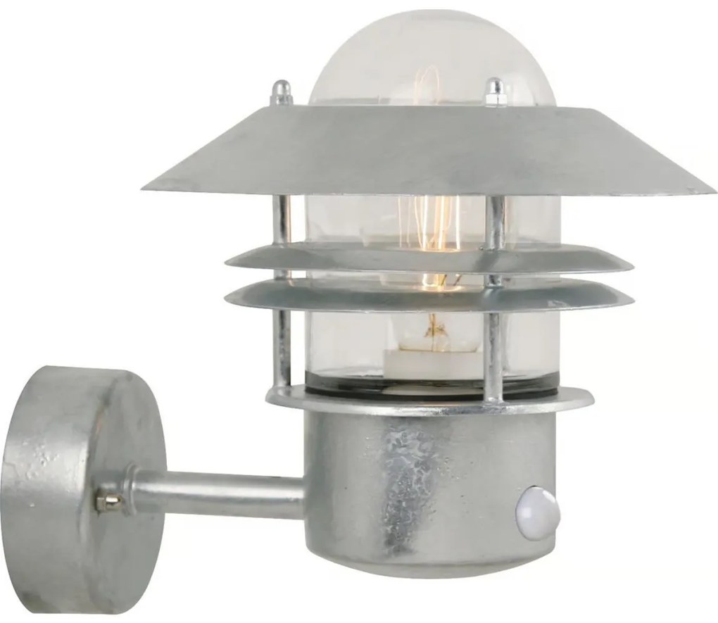 Nordlux - Екстериорен аплик със сензор BLOKHUS 1xE27/60W/230V IP54