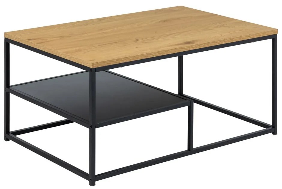 Масичка за кафе с дъбов плот в естествен цвят 60x90 cm Gila – Actona