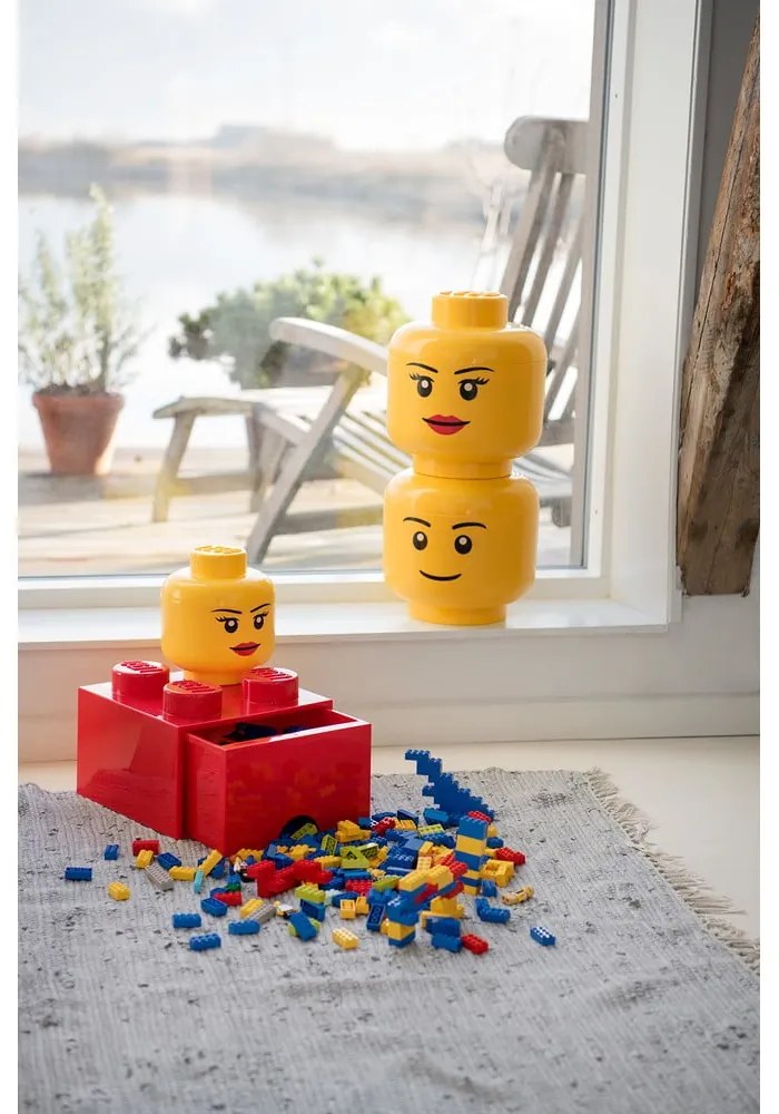 Жълта кутия за съхранение Silly, ⌀ 16,3 cm - LEGO®
