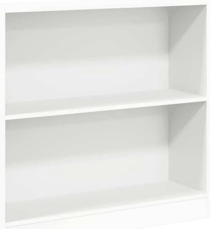 800891 vidaXL Шкаф за книги бял 80x24x75 cm Инженерна дървесина