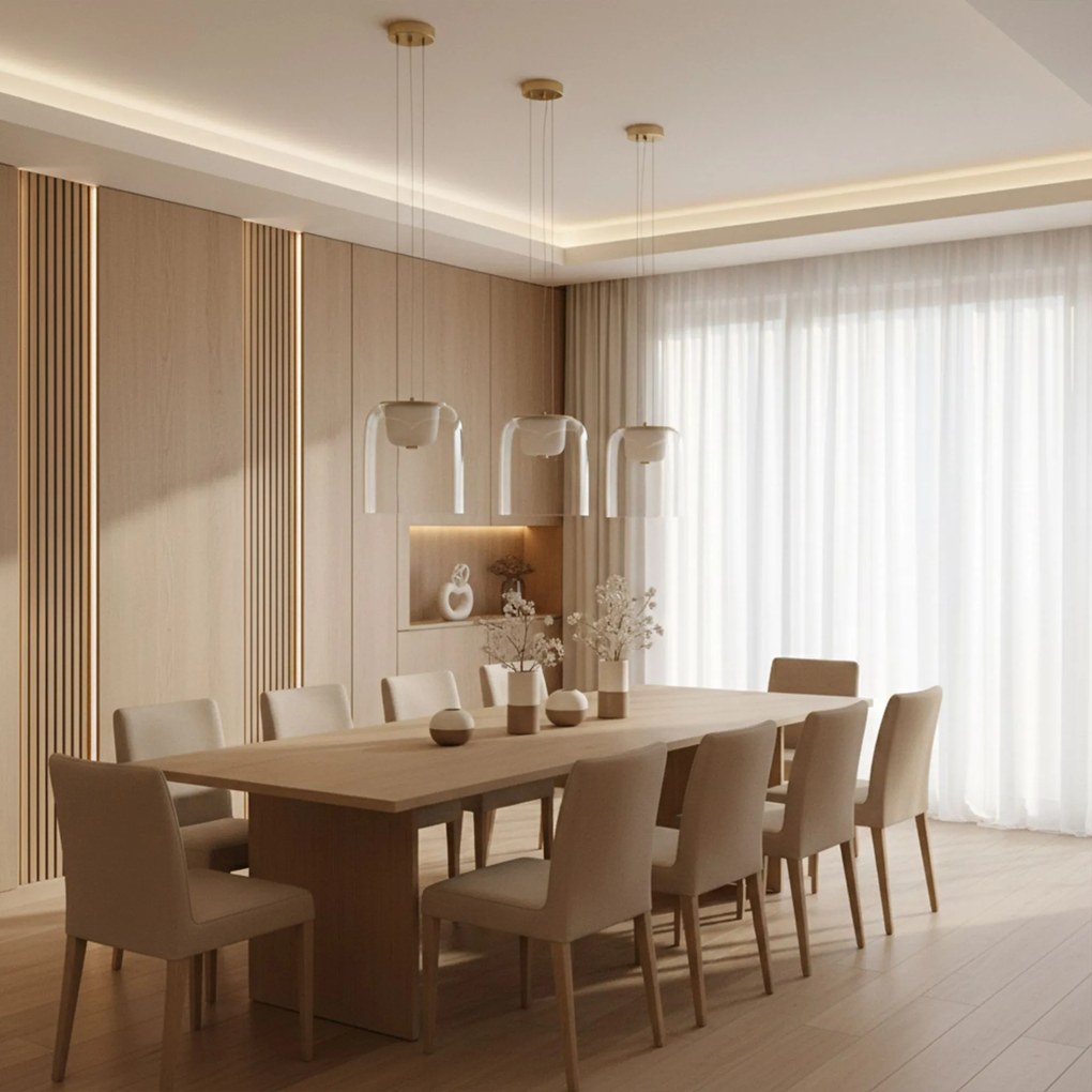 Висяща LED лампа APP1689-1PC A Gold