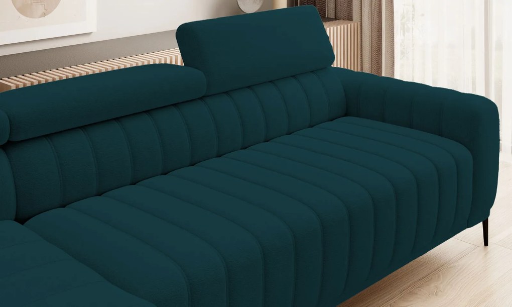 Ъглов диван Елизия-зелен-десен