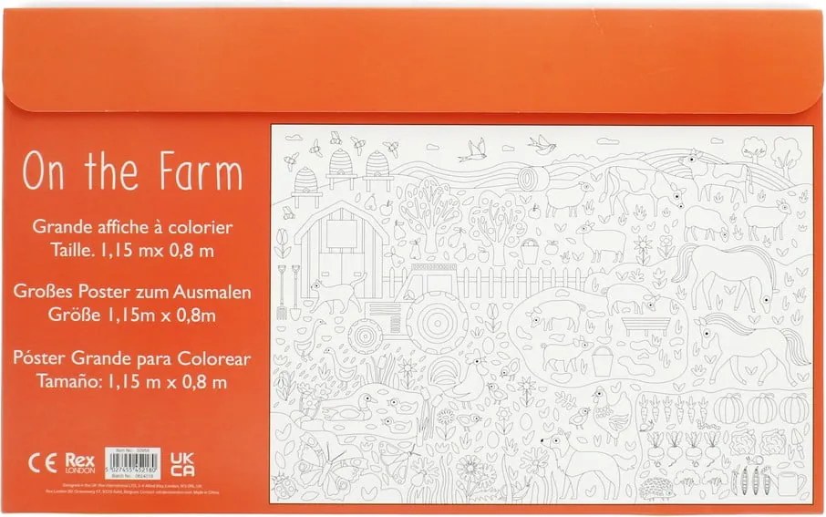 Картинки за оцветяване On the Farm – Rex London