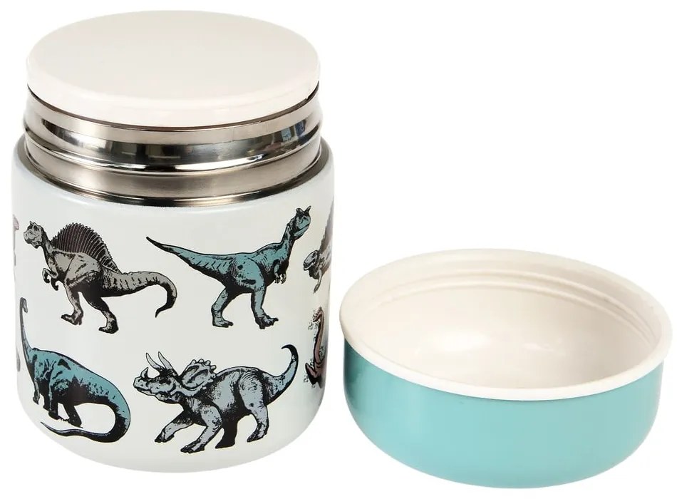 Син/кремав детски термос за храна 280 ml Prehistoric Land – Rex London